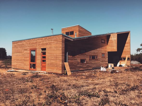 Vivienda eficiente en madera en el sur de Chile